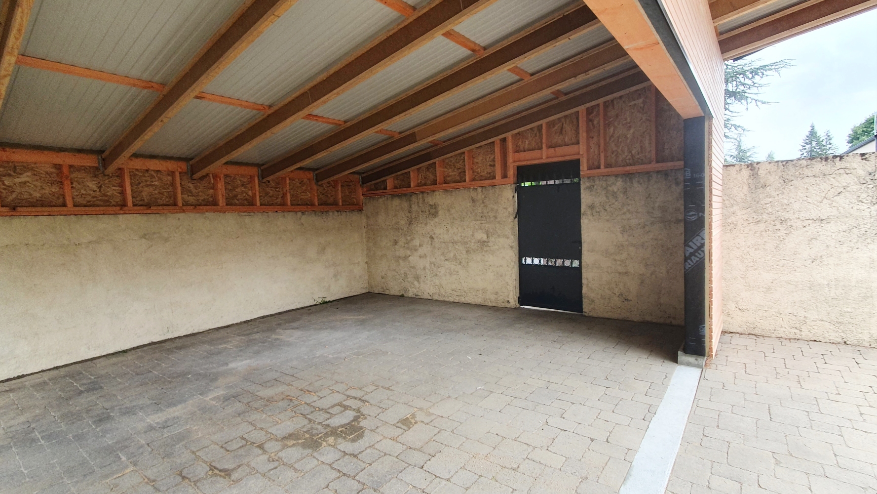 Extension garage ossature bois à Vertou (44) - Vue 2