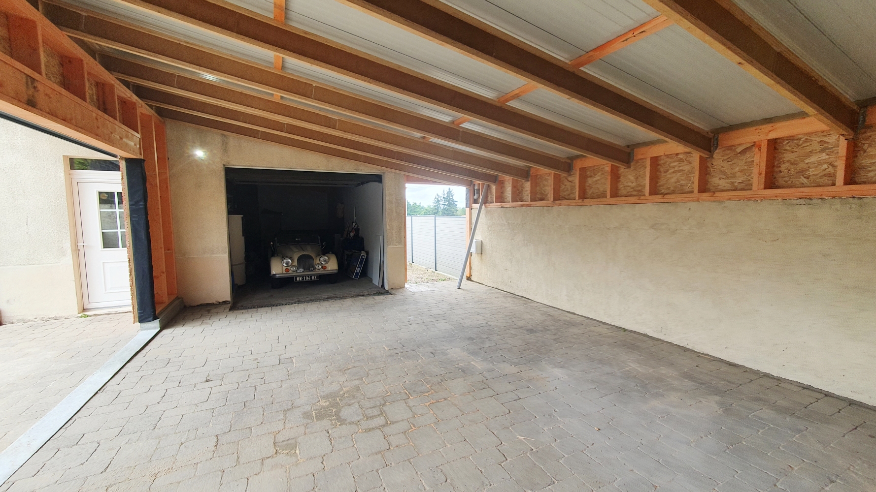 Extension garage ossature bois à Vertou (44) - Vue 3