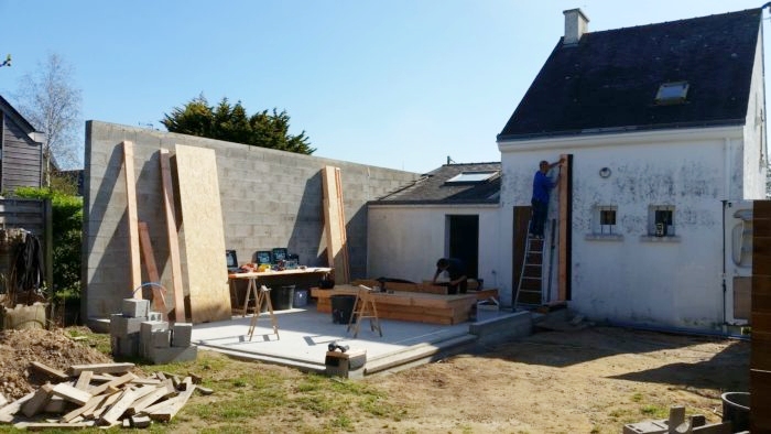 Construction extension bois 40 m² à Piriac-sur-Mer (44) - Vue 1