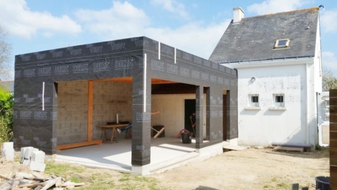 Construction extension bois 40 m² à Piriac-sur-Mer (44) - Vue 3