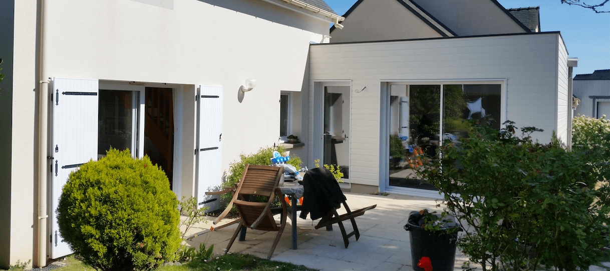 Extension de Maison Bois pour Chambre à La Chapelle-sur-Erdre (44) - Vue 1